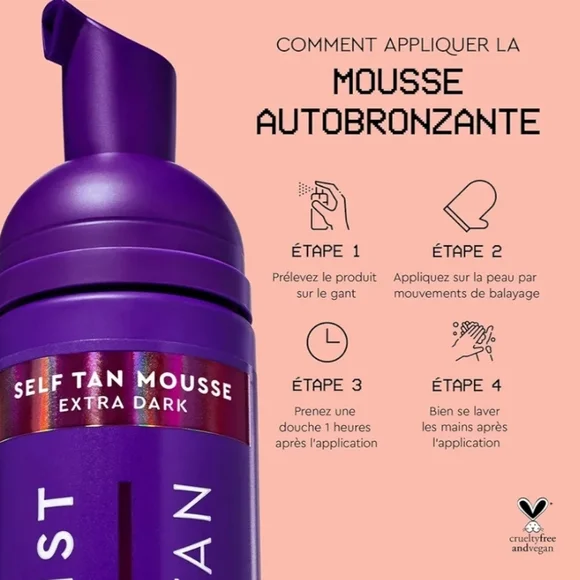 New 2 Pack Tanologist Express Extra Dark Self Tan Mousse Hydrating Tanning Foam - Picture 4 of 7